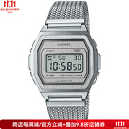 卡西歐奢侈品潮牌手表女士手表36mm歐美A1000MA-7VT13833863 Silver os