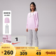 NIKE3BRAND 耐克童裝男女童加絨保暖衛衣+長(cháng)褲2件套兒童套裝