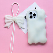 映棠CLICHE 手機殼 16 pro MAX 馬卡龍 夜光硅膠環(huán)保 小眾個(gè)性 立體高 白色清新夜光 iPhone16ProMax