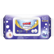 愛(ài)璐兒日本大王愛(ài)璐兒天使嬰兒濕巾60枚加厚維E手口用 花色 6包