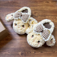 大耳兔棉拖鞋女冬季防滑軟底毛絨茸茸可愛(ài)拖鞋保暖家居室內25新款 黃色大耳兔【高品質(zhì)*保暖防滑耐磨鞋底】 現貨速發(fā) 38-39