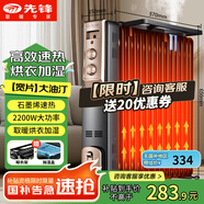 先鋒石墨烯取暖器電暖器電暖氣片家用電熱油汀13片全屋升溫智能恒溫低噪節(jié)能烘衣加濕DYT-Z2