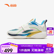 安踏兒童運(yùn)動(dòng)鞋男大童氮科技低幫歐文正代黑武士籃球鞋312431199