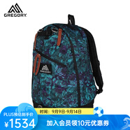 GREGORY格里高利 DAY 戶外運(yùn)動背包男女旅行雙肩包徒步旅游26L 藍(lán)色滿花