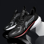 李寧1990閃擊籃球鞋男音速12鞋后衛實(shí)戰青少年球鞋女子低幫兒童運動(dòng)鞋 T05黑色 42