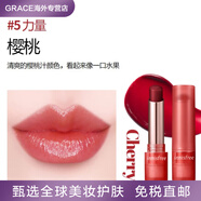 悅詩(shī)風(fēng)吟（Innisfree）瑩采透露潤唇膏油菜花輕盈玫瑰磚色蜜珊瑚色保濕滋潤顯色 韓版5號櫻桃紅新包裝