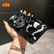 華為（HUAWEI）【品質(zhì)原裝】磁吸支架適用華為pura80pro手機保護殼新款p80自帶鏡 【雅丹黑】CD紋金屬雙支架殼 華為_(kāi)Pura_80