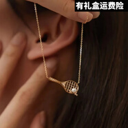 次嘉羽毛球拍項(xiàng)鏈女百搭精致吊墜輕奢時(shí)尚個(gè)性感氣質(zhì)鎖骨鏈毛衣鏈 網(wǎng)球項(xiàng)鏈