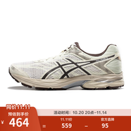 亞瑟士ASICS緩沖跑步鞋男鞋女鞋輕便運(yùn)動(dòng)鞋GEL-FLUX網(wǎng)面透氣跑鞋 【男】白色/棕色 39.5