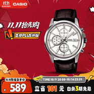 卡西歐（CASIO）手表男三盤(pán)簡(jiǎn)約夜光顯示學(xué)生考試石英表送男友禮物MTH-5001L-7A