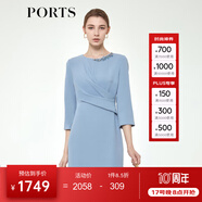PORTS寶姿春夏女裝氣質修身剪裁連衣裙 ALM8D159MWP105 石南色 M (6)