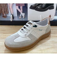 暇步士（Hush Puppies）2025春款百搭舒適男休閑皮鞋 B5L20AM5 白色 40