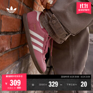 adidas「T頭鞋」STADT經(jīng)典時尚薄底運(yùn)動板鞋男女阿迪達(dá)斯三葉草 淺粉/漢玉白/樹脂黃(推薦女生選小半碼)   41