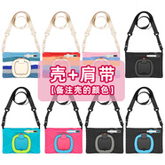 三星（SAMSUNG）適用S10 Lite平板保護套S8ultra S8  S7FE Galaxy蓋樂(lè )世平板電腦保護殼邊框全包防摔外殼無(wú)磁帶筆 殼+背帶【備注殼顏色】 三星A8 X200/X205 (10.5英寸)