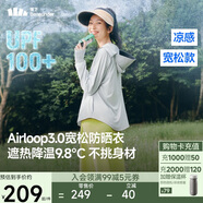 蕉下（beneunder）防曬衣女寬松百搭防紫外線(xiàn)出行AL417淺炭灰均碼加大