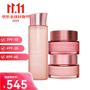 嬌韻詩（CLARINS）面霜彈簧霜煥顏緊致日晚霜套裝煥顏緊致送女友雙十一生日禮物 多元青春賦活水200ml+日晚霜套裝