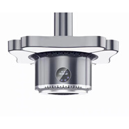 公牛茶樓室新中式吸煙燈麻將桌抽煙機棋牌室空氣凈化器燈升降風(fēng)扇吊燈 至尊高端直排槍灰渦輪電機