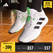 adidas OWNTHEGAME 2.0低幫團隊款實戰(zhàn)運動籃球鞋男子阿迪達斯 白/黑/綠   42