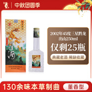 董酒【官方旗艦】90年代 董香型白酒 稀缺老酒 2002年 250mL 1瓶 45度三星黔龍出山