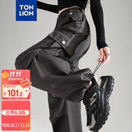 唐獅（TonLion）2025女工裝休閑褲 深灰 M 