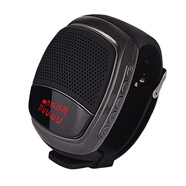 科倫特手表藍牙音箱便攜插卡戶(hù)外運動(dòng)跑步MP3外放播放器手腕音響 B90屏顯款灰黑 套餐二