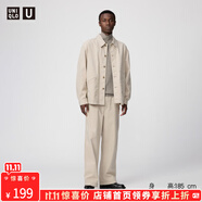 優(yōu)衣庫驚喜價(jià)合作款男裝寬松彩色長褲水洗產(chǎn)品休閑褲褲子479824 30 淺米色 31 /170/78A