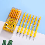 奧德美（A0DEMEI）子彈頭卡通按動(dòng)中性筆0.5mm學(xué)生跳動(dòng)按壓中性筆 黑色96163閃電精靈0.5mm 子彈頭【1盒12支】?jì)r(jià)