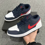 NBA CARES純原AJ1午夜藍爆款籃球鞋低幫男女情侶校園潮流板鞋百搭運動(dòng)鞋aj1 愛(ài)國者AJ1【摩擦吱吱響/現貨秒發(fā)】 42