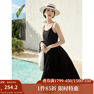 茵曼（INMAN）章若楠同款歐若風(fēng)天絲薄開衫女裝襯衫2025夏季新品長(zhǎng)袖襯衣 吊帶裙黑色-18322336 M