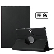 三星（SAMSUNG）適用三星SM一T800保護(hù)套-T805C平板殼smt800samsunggalaxytabs皮套tabs防摔Y外套galaxytabs10.5英 旋轉(zhuǎn)黑色+鋼化膜：收藏+電容筆 三星T800/T805C (10.5英寸)