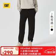 CAT卡特新品女士休閑寬松版型收腳口設(shè)計針織長褲輕戶外 黑色 S