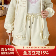 森女部落原創(chuàng)高腰短裙衛(wèi)裙半身裙閨蜜包臀裙新款秋冬女裝 奶黃色褲子（單件） 單件 S
