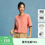 Champion冠軍t恤男24新款純棉情侶寬松短袖上衣 M444豆沙粉 L 