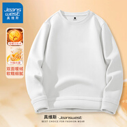 真維斯（Jeanswest）德絨長袖T恤7A級抗菌冬季保暖內(nèi)穿秋衣男女同款雙面絨打底衫GW 白#ZS純色 M