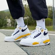 耐克（NIKE）男鞋 AIR FLIGHT 89 aj4兄弟款耐磨緩震休閑運動(dòng)氣墊男子籃球鞋 BQ4212-102/AJ4兄弟款/湖人 42