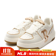MLB男女情侶休閑時(shí)尚厚底增高通勤百搭增高NY學(xué)長(cháng)鞋潮流鞋休閑鞋 紐約洋基隊/金邊色 36.5