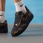 耐克（NIKE）男鞋空軍一號板鞋2025冬季新款AF1 Air Force低幫運動(dòng)鞋休閑鞋 多色/橡皮黃IH1221-001/樹(shù)枝迷彩/帆布鞋面 40