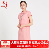 天意夏裝新款民族風(fēng)繡花小圓領(lǐng) 連衣裙 7104 S