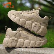 貴人鳥(niǎo)老爹鞋女復古潮牌情侶款2025秋冬輕便舒適運動(dòng)鞋百搭休閑鞋女 卡其色（女款） 38