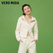 VEROMODA卫衣套装2023新款运动休闲显瘦连帽拉链长袖外套女 A06蜜乳白色-卫衣 155/76A/XS