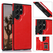樹(shù)奢適用于三星S25Ultra手機(jī)殼s21FE新款S23+插卡s20FE全包S24U防摔s22FE女A25 5G商務(wù)男A54款51女A53A 中國(guó)紅 三星Galaxy S25