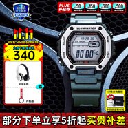 卡西歐（CASIO）手表男時尚休閑學(xué)生腕表810戶外運(yùn)動防水太陽能 MWD-110H-3AVDF