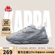 KAPPA卡帕男鞋老爹鞋秋季薄款運(yùn)動(dòng)鞋子男百搭輕便透氣休閑跑步鞋潮鞋男 C15D礦物灰 41