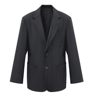 哥弟（GIRDEAR）簡(jiǎn)約經(jīng)典輕職上衣百搭顯瘦男友風(fēng)西服外套女1400788 黑色 S (2碼)