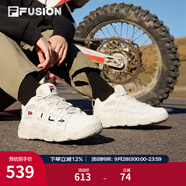 斐樂（FILA）FUSION 斐樂潮牌籃球鞋女鞋低幫籃球文化鞋復(fù)古休閑鞋老爹鞋 燕麥色-T12W941206AOM 37.5