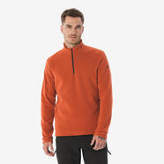 迪卡儂（DECATHLON）保暖戶外抓絨衣外套男女運(yùn)動(dòng)寬松秋搖粒絨外套沖鋒衣內(nèi)膽 男款-半拉鏈-橙紅色 2XL