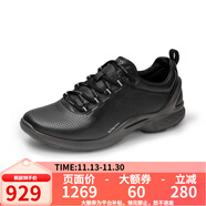 愛(ài)步（ECCO）休閑男士運動(dòng)秋季跑步老爹鞋男女健步活力健身837514/837513 837513女款-01001-黑色 37