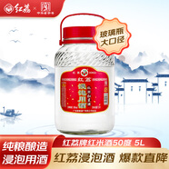 紅荔米香型白酒 50度浸泡酒5L 紅荔紅米酒廣東米酒青梅藥材養生酒泡酒