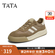 他她（TATA）男士阿甘男鞋復古德訓鞋男運動(dòng)休閑鞋厚底板鞋小白鞋PCB01AM5 QDR01AM4卡其/白 40