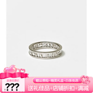 詩筠（SHIJUN）Vivienne 西太后薇薇安簡約鏤空土星戒指朋克情侶戒 白金色-美碼6碼 周長49mm-52mm